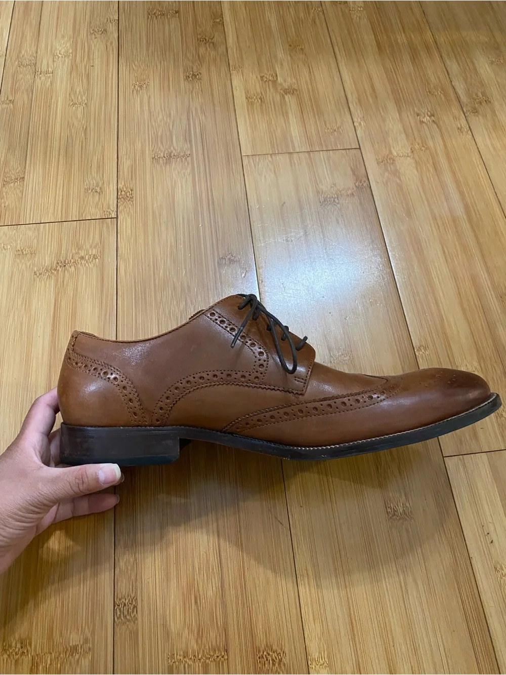 Cole Haan Benton Wingtip Oxford Dress Shoes Men’s Size 11 Brown Leather
